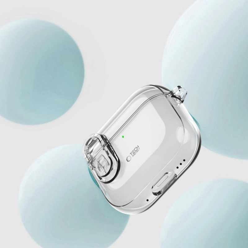 Tech-Protect Slim Hook Hülle für Apple AirPods 4, Clear