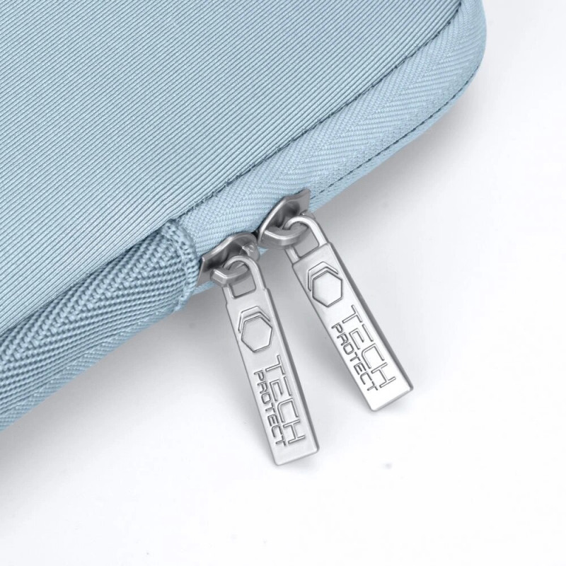 Tech-Protect NeoSlim Laptop 13-14" Hülle mit Zubehörtasche, Winter Blue