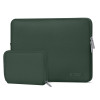 Tech-Protect NeoSlim Laptop-Tasche 13-14" mit Zubehörtasche, Midnight Green