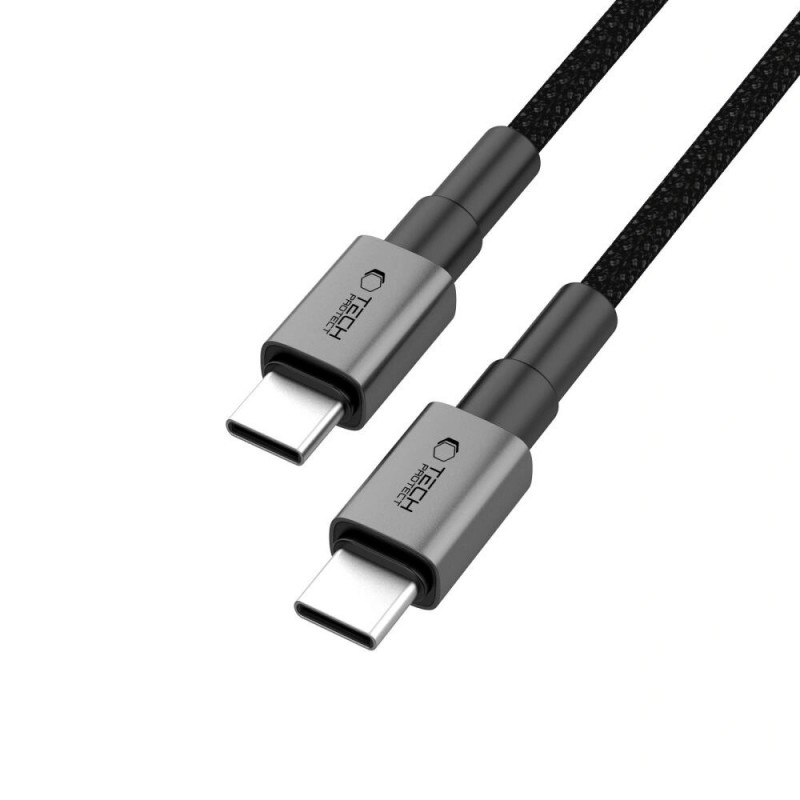 Tech-Protect Ultraboost DNA USB-C / USB-C Kabel PD100W/5A 200 cm, Iron Grey