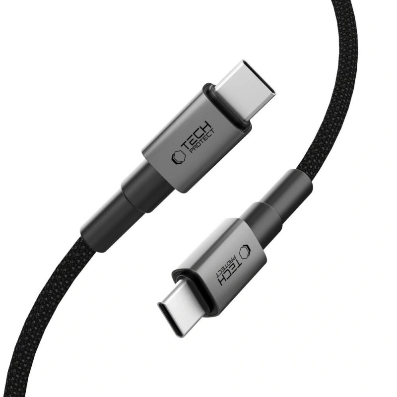 Tech-Protect Ultraboost DNA USB-C / USB-C Kabel PD100W/5A 300 cm, Iron Grey