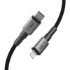 Tech-Protect Ultraboost DNA USB-C / Lightning Kabel PD27W/3A 100 cm, Iron Grey