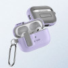 Tech-Protect Slim Hook Hülle mit Karabiner für Apple AirPods Pro 1 / 2, Lavender