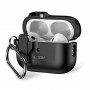 Tech-Protect Slim Hook Hülle mit Karabiner für Apple AirPods Pro 1 / 2, Schwarz