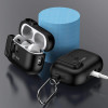 Tech-Protect Slim Hook Hülle mit Karabiner für Apple AirPods Pro 1 / 2, Schwarz