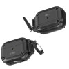 Tech-Protect Rough Hook Hülle mit Karabiner für Apple AirPods Pro 1 / 2, Schwarz