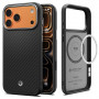 Spigen Enzo Aramid T Mag MagSafe Hülle für Apple iPhone 17 Pro / 18 Pro, Black/Silver
