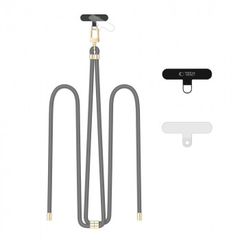 Tech-Protect C7S Rope Crossbody Handyband, Crayon Grey/gold