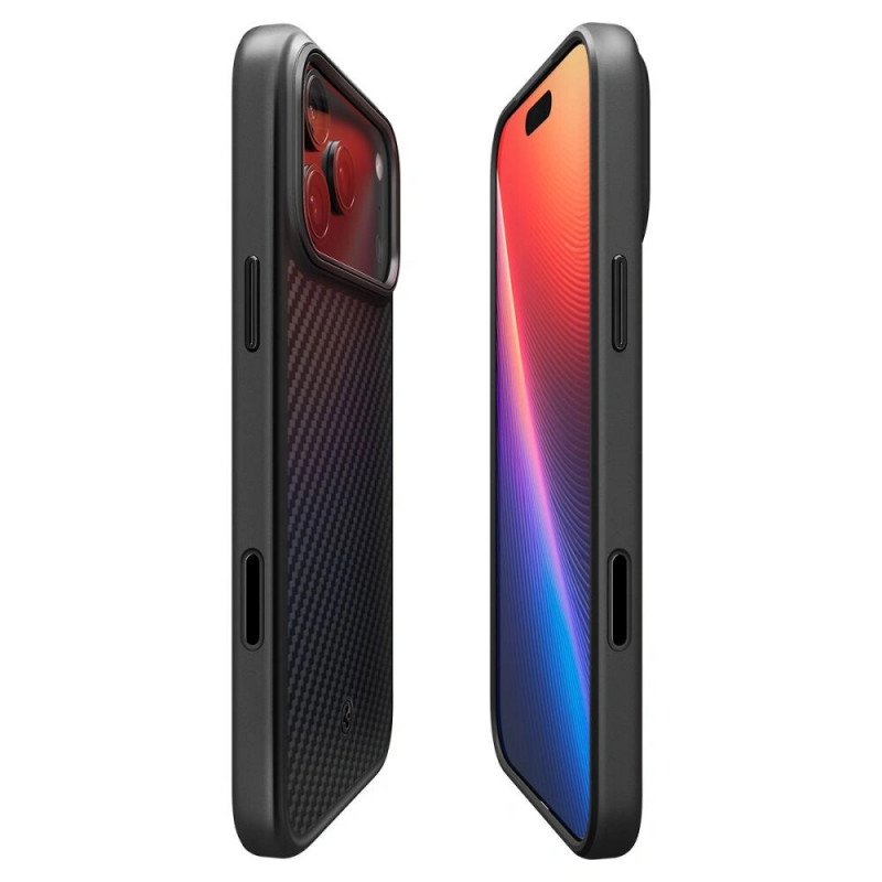 Spigen Enzo Aramid T Mag MagSafe Hülle für Apple iPhone 17 Pro Max / 18 Pro Max, Schwarz