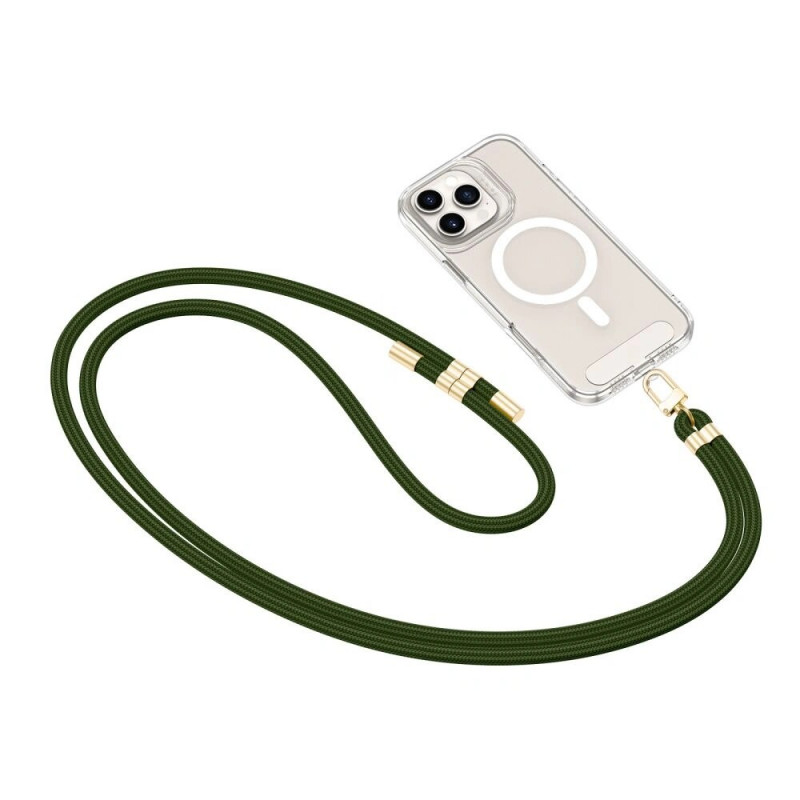 Tech-Protect C7S Rope Crossbody Handyband, Hunter Green/gold