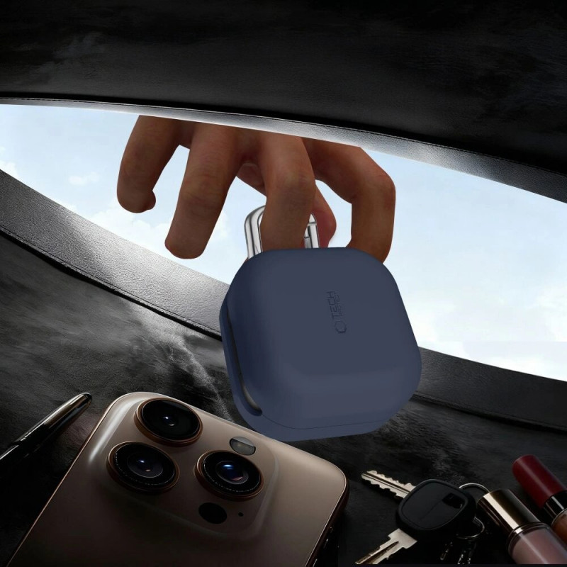 Tech-Protect Silikon-Hook-Hülle für Samsung Galaxy Buds 4 / 4 Pro, Schwarz