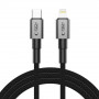 Tech-Protect Ultraboost DNA USB-C / Lightning Kabel PD27W/3A 200 cm, Iron Grey