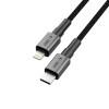 Tech-Protect Ultraboost DNA USB-C / Lightning Kabel PD27W/3A 200 cm, Iron Grey