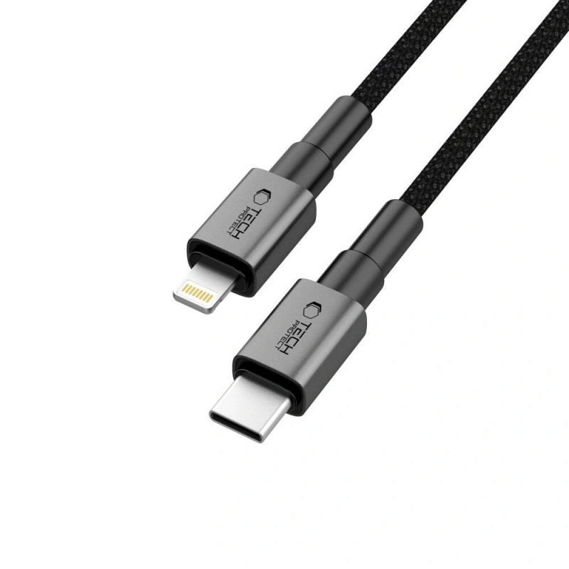 Tech-Protect Ultraboost DNA USB-C / Lightning Kabel PD27W/3A 200 cm, Iron Grey