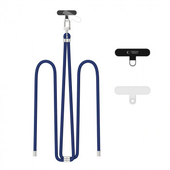 Tech-Protect C7S Rope Crossbody Handyband, Navy Blue/silber