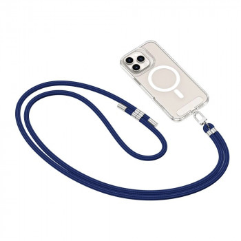 Tech-Protect C7S Rope Crossbody Handyband, Navy Blue/silber