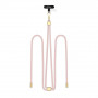 Tech-Protect C2S Rope Crossbody Handyband, Baby Pink/gold