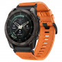 Tech-Protect Nylon Classic Armbanduhrarmband für Garmin Fenix 5X / 5X Plus / 6X / 6X Pro / 7X / 8 / 8 Pro / 9 / 9 Pro 47 mm, Signal Orange