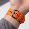 Tech-Protect Nylon Classic Armbanduhrarmband für Garmin Fenix 5X / 5X Plus / 6X / 6X Pro / 7X / 8 / 8 Pro / 9 / 9 Pro 47 mm, Signal Orange
