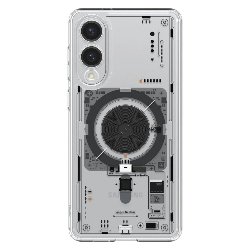 Spigen Ultra Hybrid Mag MagSafe ACS09416 Hülle für Samsung Galaxy S25 Edge, Neo One, Transparent