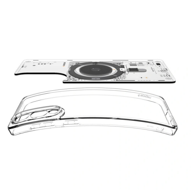 Spigen Ultra Hybrid Mag MagSafe ACS09416 Hülle für Samsung Galaxy S25 Edge, Neo One, Transparent