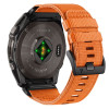 Tech-Protect Nylon Classic Armbanduhrarmband aus Nylon für Garmin Fenix 5X / 5X Plus / 6X / 6X Pro / 7X / 8 / 8 Pro / 9 / 9 Pro 51 mm, Signal Orange