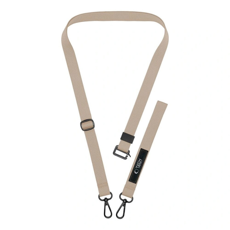 Tech-Protect C6S Rope Crossbody Handy-Umhängeband 2-in-1, Cosmic Latte (beige)