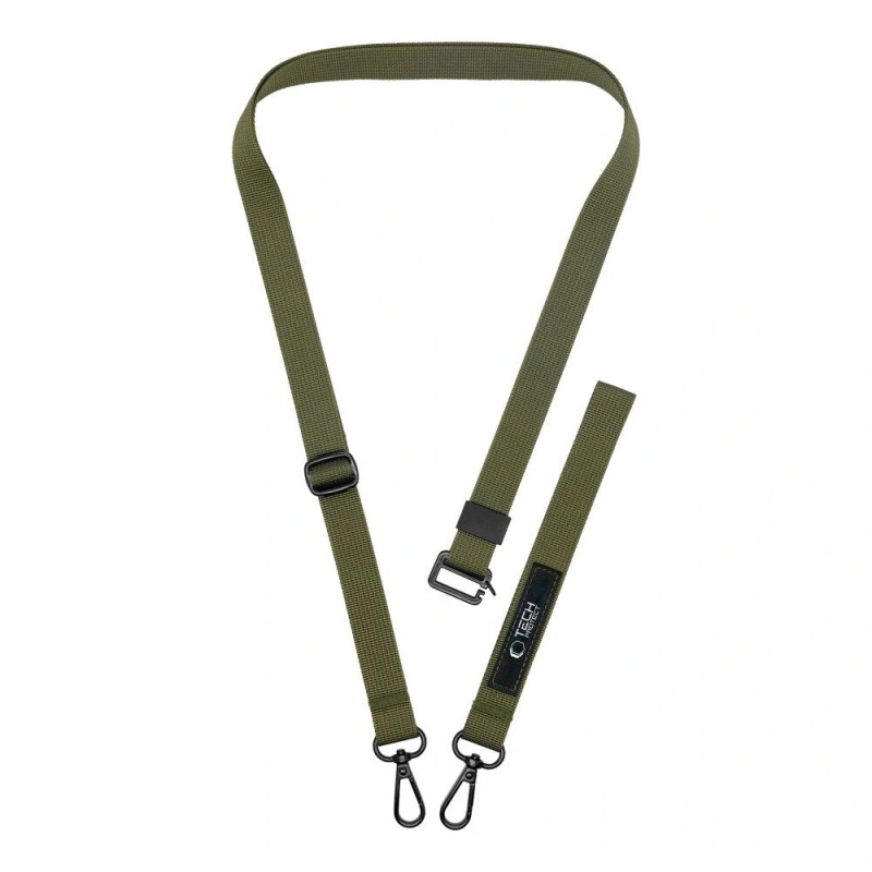 Tech-Protect C6S Rope Crossbody Handy-Umhängeband 2-in-1, Cargo Khaki (oliv)