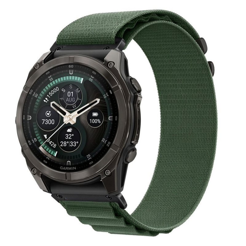 Tech-Protect Nylon Pro THP6036 Armband für Garmin Fenix 5X / 5X Plus / 6X / 6X Pro / 7X / 8 / 8 Pro / 9 / 9 Pro (51 mm), military green