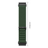 Tech-Protect Nylon Pro THP6036 Armband für Garmin Fenix 5X / 5X Plus / 6X / 6X Pro / 7X / 8 / 8 Pro / 9 / 9 Pro (51 mm), military green
