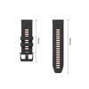 Tech-Protect Iconband Pro Armband für Garmin Fenix 5X / 5X Plus / 6X / 6X Pro / 7X / 8 / 8 Pro / 9 / 9 Pro (47 mm), schwarz / rot