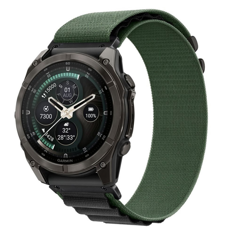 Tech-Protect Nylon Pro THP6034 Armband für Garmin Fenix 5X / 5X Plus / 6X / 6X Pro / 7X / 8 / 8 Pro / 9 / 9 Pro (51 mm), grün / schwarz
