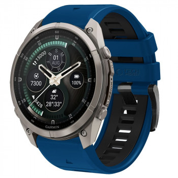 Tech-Protect Iconband Pro THP6047 Uhrenarmband für Garmin Fenix 5X / 5X Plus / 6X / 6X Pro / 7X / 8 / 8 Pro / 9 / 9 Pro (47 mm), navy / schwarz