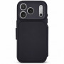 Decoded Textured Silicone Detachable Wallet Hülle für Apple iPhone 18 Pro / iPhone 17 Pro, phantom black
