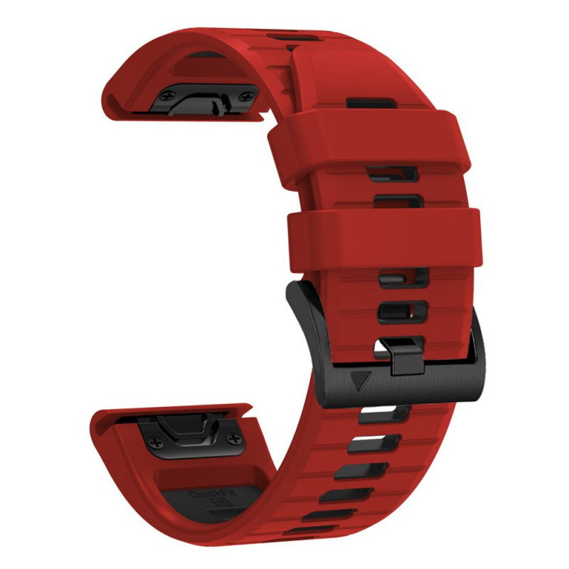 Tech-Protect Iconband Pro THP6050 Uhrenarmband für Garmin Fenix 5X / 5X Plus / 6X / 6X Pro / 7X / 8 / 8 Pro / 9 / 9 Pro (47 mm), rot / schwarz