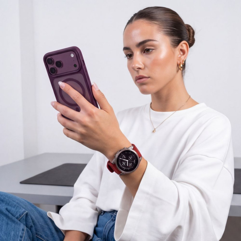 Tech-Protect Iconband Pro THP6050 Uhrenarmband für Garmin Fenix 5X / 5X Plus / 6X / 6X Pro / 7X / 8 / 8 Pro / 9 / 9 Pro (47 mm), rot / schwarz
