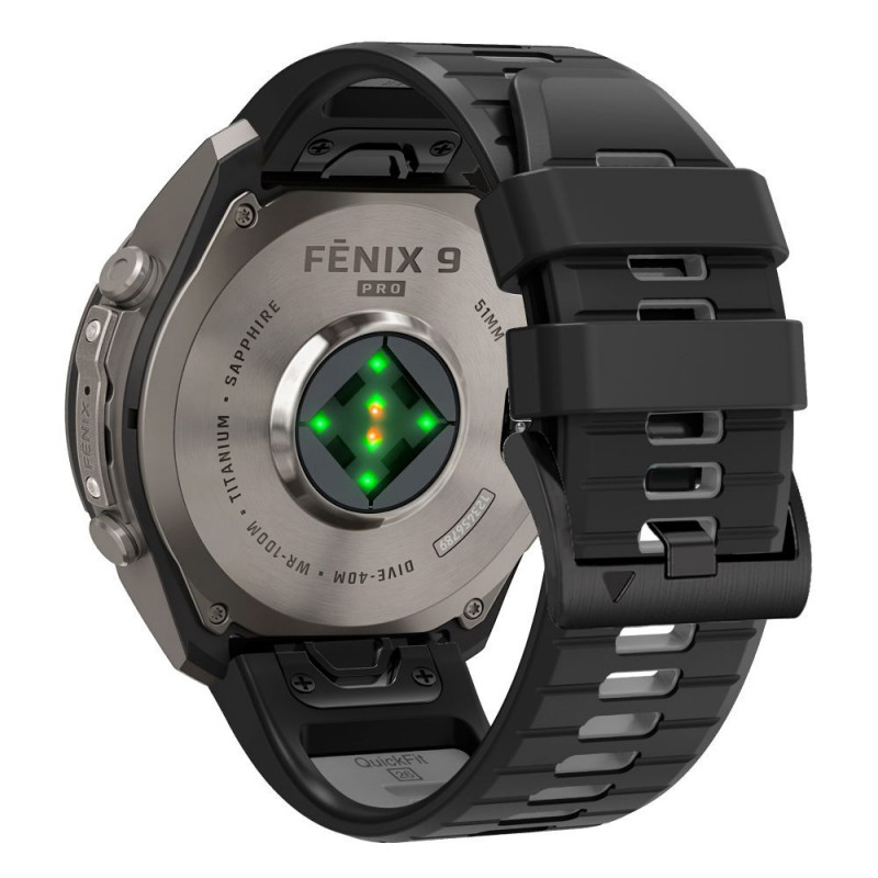 Tech-Protect Iconband Pro THP6046 Armband für Garmin Fenix 5X / 5X Plus / 6X / 6X Pro / 7X / 8 / 8 Pro / 9 / 9 Pro (47 mm), schwarz / grau