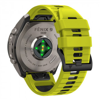 Tech-Protect Iconband Pro THP6051 Uhrenarmband für Garmin Fenix 5X / 5X Plus / 6X / 6X Pro / 7X / 8 / 8 Pro / 9 / 9 Pro (47 mm), lime / black
