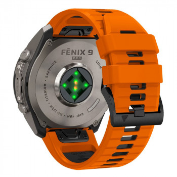 Tech-Protect Iconband Pro THP6044 Armband für Garmin Fenix 5X / 5X Plus / 6X / 6X Pro / 7X / 8 / 8 Pro / 9 / 9 Pro (51 mm), orange / schwarz