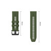 Tech-Protect Iconband Pro THP6041 Uhrenarmband für Garmin Fenix 5X / 5X Plus / 6X / 6X Pro / 7X / 8 / 8 Pro / 9 / 9 Pro (51 mm), grün / schwarz