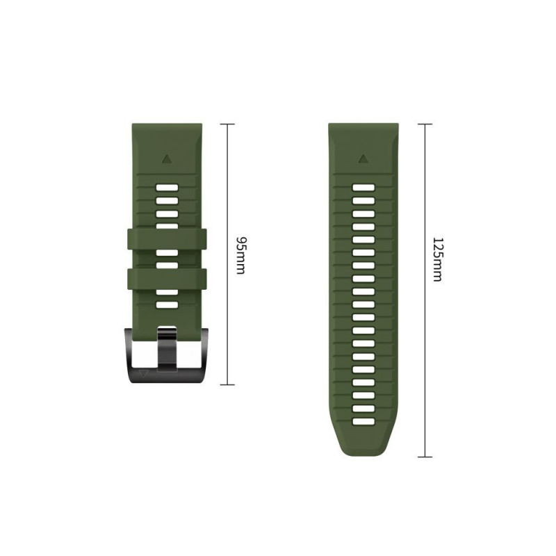 Tech-Protect Iconband Pro THP6041 Uhrenarmband für Garmin Fenix 5X / 5X Plus / 6X / 6X Pro / 7X / 8 / 8 Pro / 9 / 9 Pro (51 mm), grün / schwarz