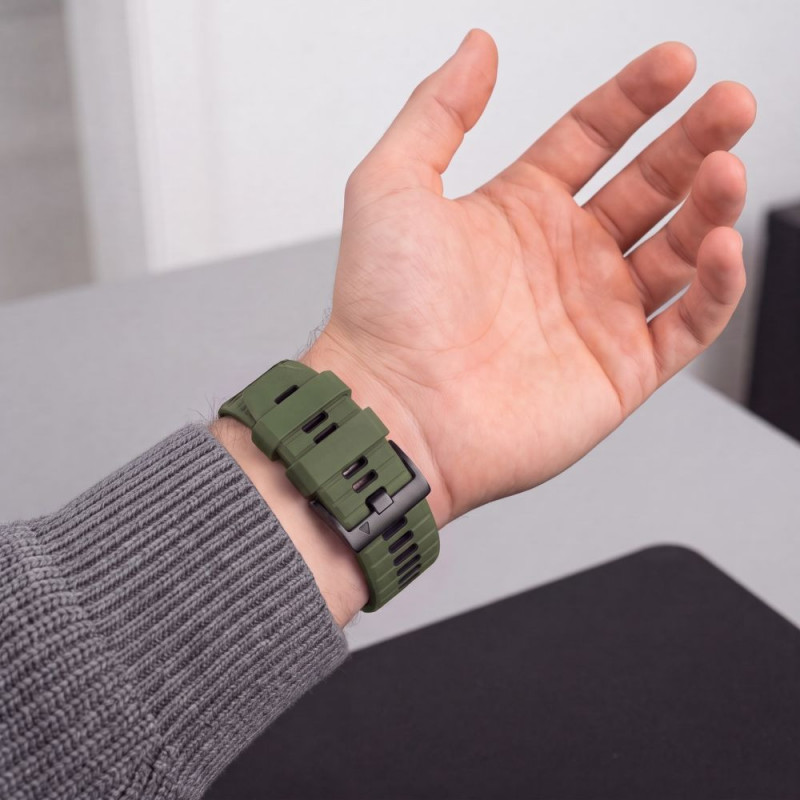 Tech-Protect Iconband Pro THP6041 Uhrenarmband für Garmin Fenix 5X / 5X Plus / 6X / 6X Pro / 7X / 8 / 8 Pro / 9 / 9 Pro (51 mm), grün / schwarz