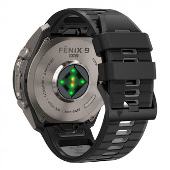 Tech-Protect Iconband Pro THP6039 Armband für Garmin Fenix 5X / 5X Plus / 6X / 6X Pro / 7X / 8 / 8 Pro / 9 / 9 Pro (51 mm), schwarz / grau
