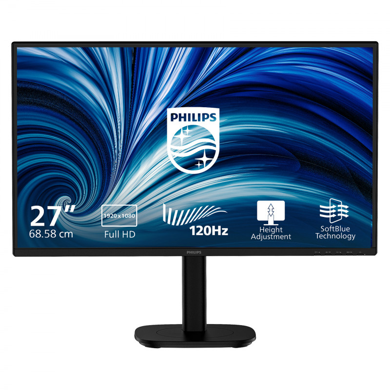 Philips 3000 Series 27B2N3200A/00 27 Zoll LED-Monitor, IPS, Full HD, schwarz