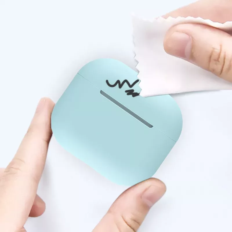 Hurtel Silikonhülle für AirPods 2 / AirPods 1, weiß
