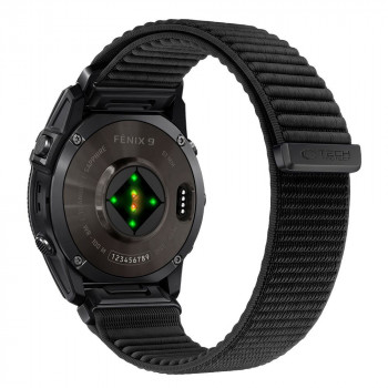 Tech-Protect NylonLoop THP6104 Armband für Garmin Fenix 5X / 5X Plus / 6X / 6X Pro / 7X / 8 / 8 Pro / 9 / 9 Pro (51 mm), schwarz