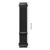 Tech-Protect NylonLoop THP6104 Armband für Garmin Fenix 5X / 5X Plus / 6X / 6X Pro / 7X / 8 / 8 Pro / 9 / 9 Pro (51 mm), schwarz
