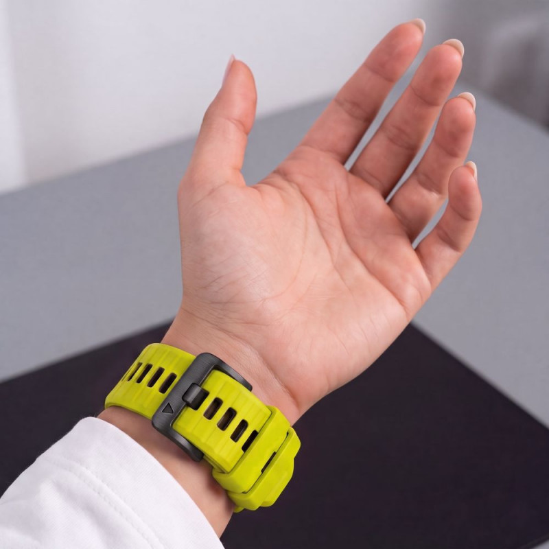 Tech-Protect Iconband Pro THP6042 Armband für Garmin Fenix 5X / 5X Plus / 6X / 6X Pro / 7X / 8 / 8 Pro / 9 / 9 Pro (51 mm), lime / black