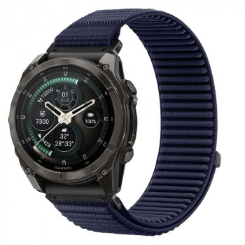 Tech-Protect NylonLoop THP6105 Uhrenarmband für Garmin Fenix 5X / 5X Plus / 6X / 6X Pro / 7X / 8 / 8 Pro / 9 / 9 Pro (51 mm), navy blue