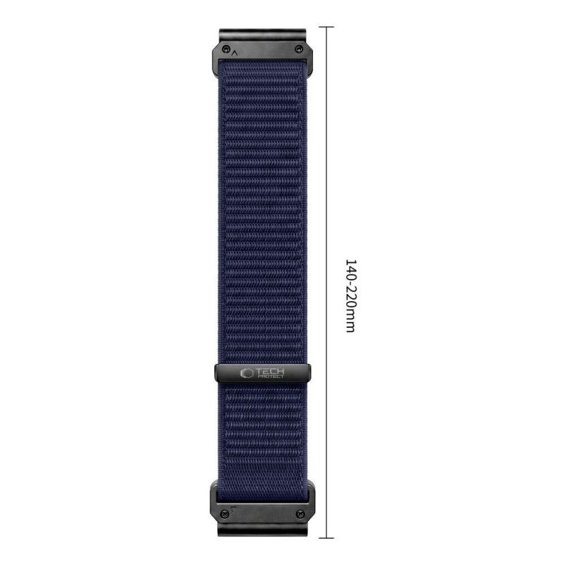 Tech-Protect NylonLoop THP6105 Uhrenarmband für Garmin Fenix 5X / 5X Plus / 6X / 6X Pro / 7X / 8 / 8 Pro / 9 / 9 Pro (51 mm), navy blue